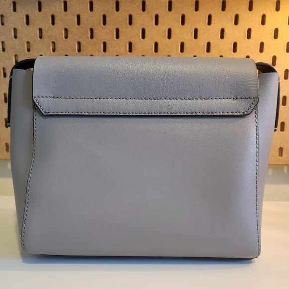 NWOT Kate Spade Putnam Drive Madie Smooth Grey Lavender Leather Crossbody Bag - Picture 16 of 16